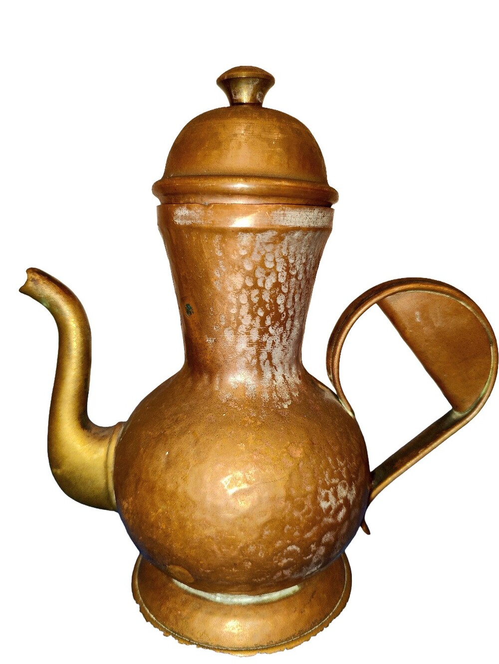 Vintage Hammered Solid Copper Teapot Kettle-Farmhouse Kitchen Decor Collectible